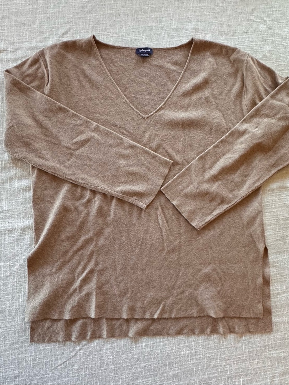 V-Neck Lightweight Knit Sweater